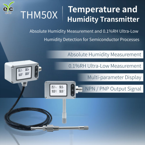 THM50X溫濕度傳感器｜半導體製程的絕對濕度與0.1%RH極低濕量測