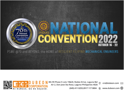 eyc-tech Philippines PSME 70th National Convention 16-22 October, 2022