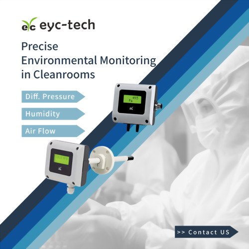 Precise Environmental Monitoring in Cleanrooms; eyc-tech Transmitter Precise Environmental Monitoring in Cleanrooms; eyc-tech Transmitter