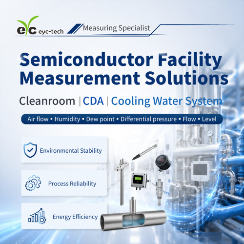 Semiconductor Facility Measurement Solutions: From Cleanroom Environments to CDA and Cooling Water System Applications