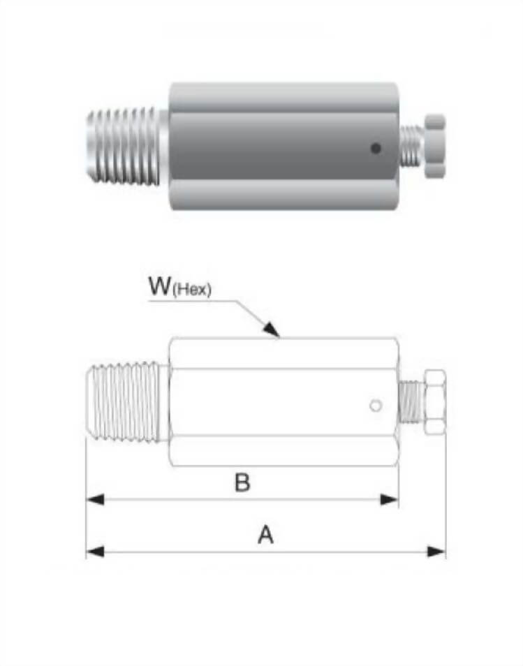 Vent Plug End Male Connector