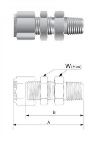 Bulkhead Male Connector