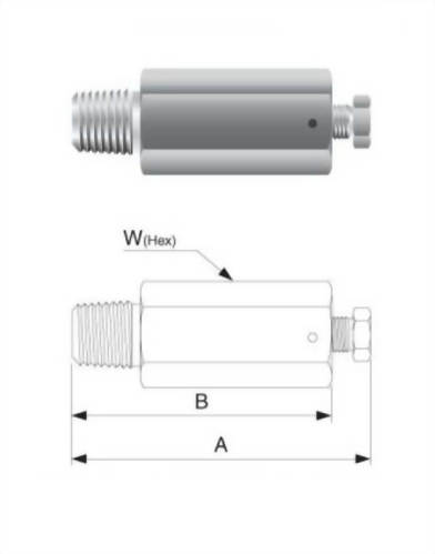Vent Plug End Male Connector