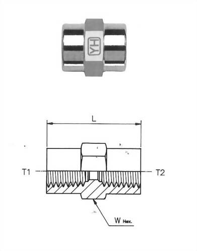 Female Hex Coupling