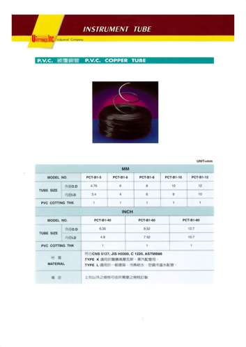 P.V.C. Copper TUBE