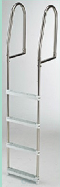 Dock Ladder (Plastic 4 Steps) Stainless Frame