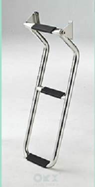 3-Tread Escape Ladder Stainless Steel, Size：60*22cm