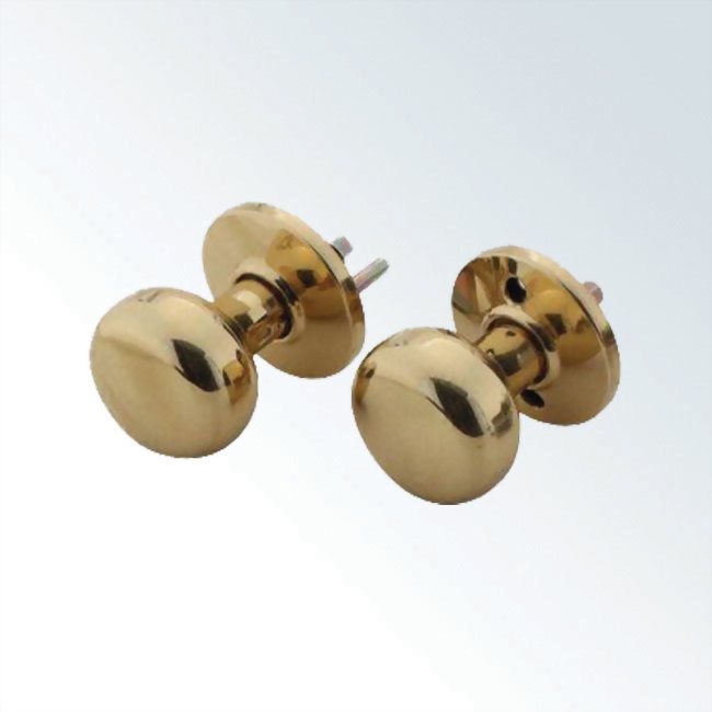 Solid Brass Thru Bolted Knob Set