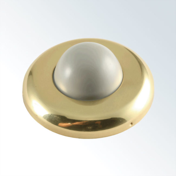 Solid Brass Convex Wall Mount Door Stop