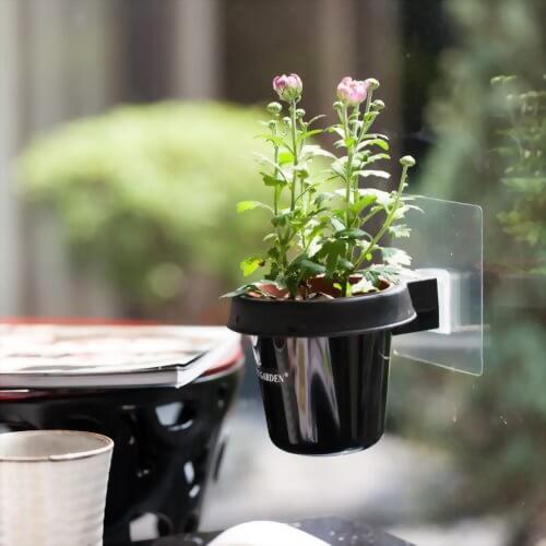 Reusable Adhesive Mount Mini Pot Holder Three Inch - Wall Mounted Pot Holder Garden