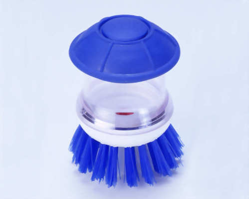 Mini Dish/Pan Brush W/Detergent Dispenser F-385