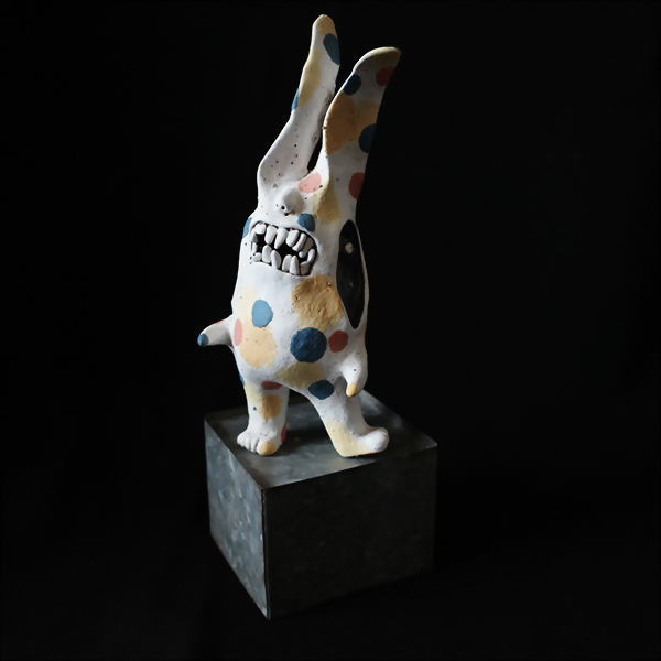 Black-eyed rabbit little monster
