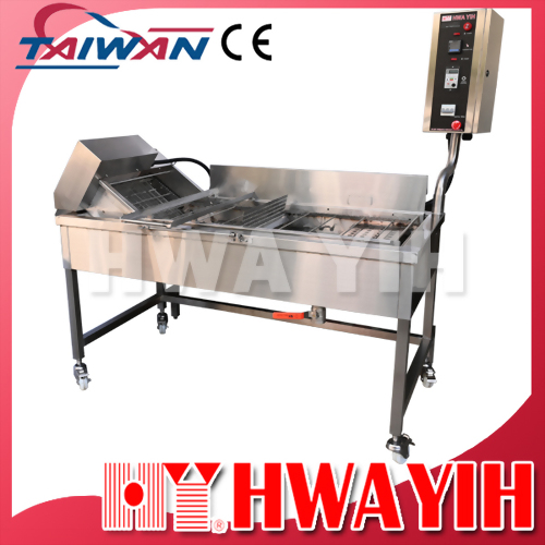 HY-589W-F 甜甜圈自動翻轉輸送帶連續式油炸機