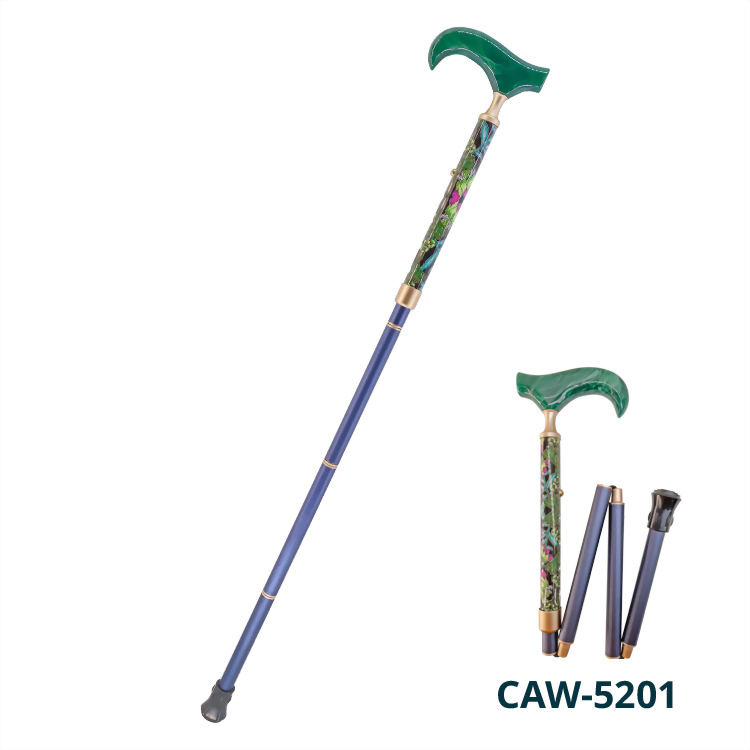 Folding Cane for Seniors with Compact Design and Adjustable Length