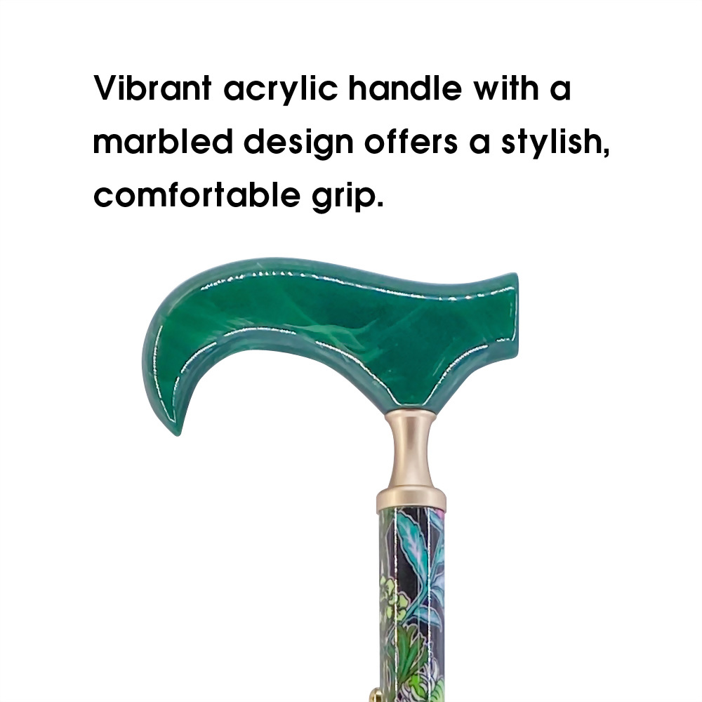 Folding Cane for Seniors with Compact Design and Adjustable Length