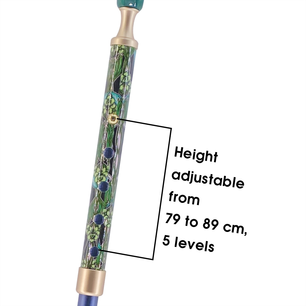 Folding Cane for Seniors with Compact Design and Adjustable Length