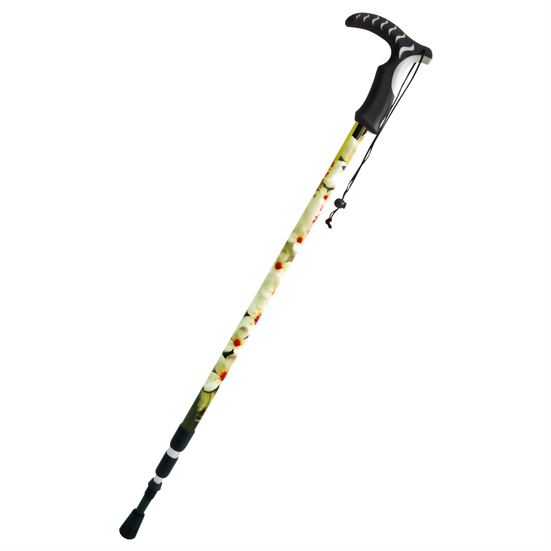Tung flower 3 stage Anti-shock walking pole T handle