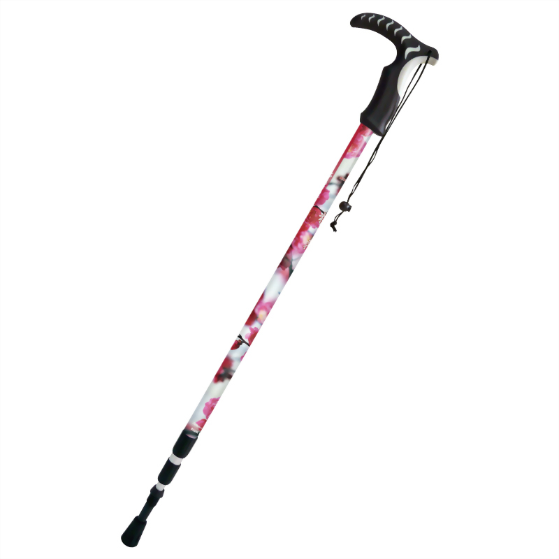 Plum blossom 3 stage Anti-shock walking pole T handle
