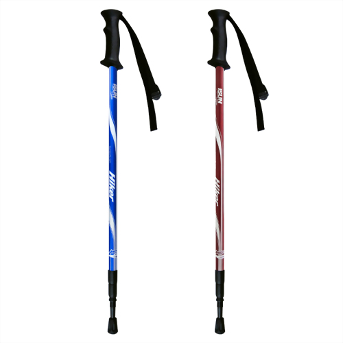 Hiker 3 stage Anti-shock Trekking pole Upright handle
