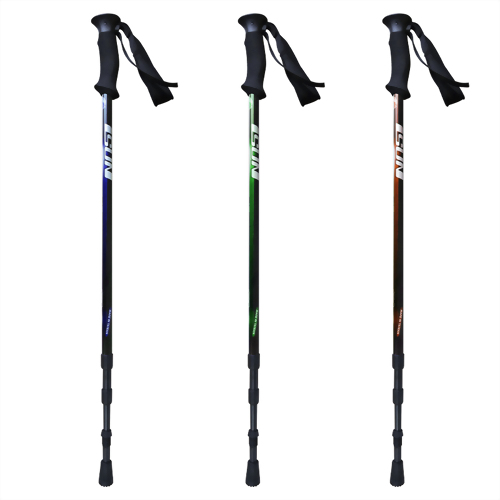 Climbing 三段式避震登山杖 直立型EVA握把