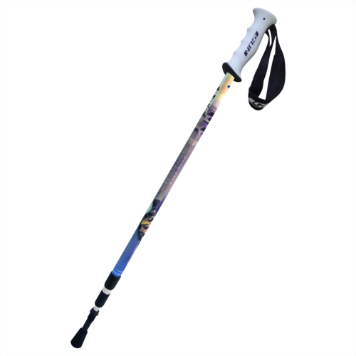 龜山朝日 三段式避震登山杖 直立握把