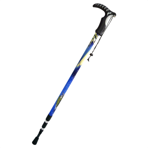 吉貝嶼 三段式避震行走杖 T型握把