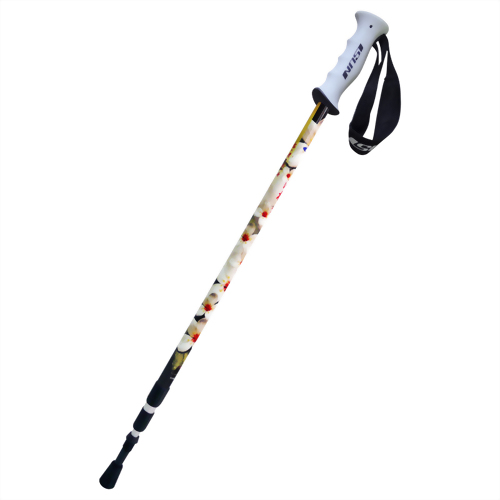 油桐花 三段式避震登山杖 直立握把