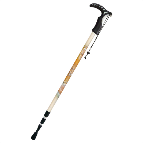 台灣石虎 三段式避震登山杖 T型握把