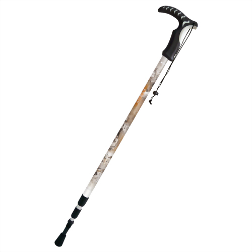 梅花鹿 三段式避震登山杖 T型握把