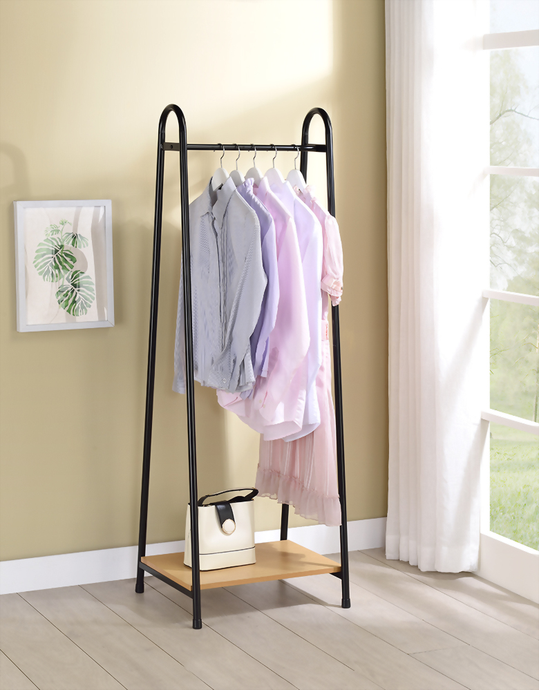 Clothing Garment Rack With Shelf