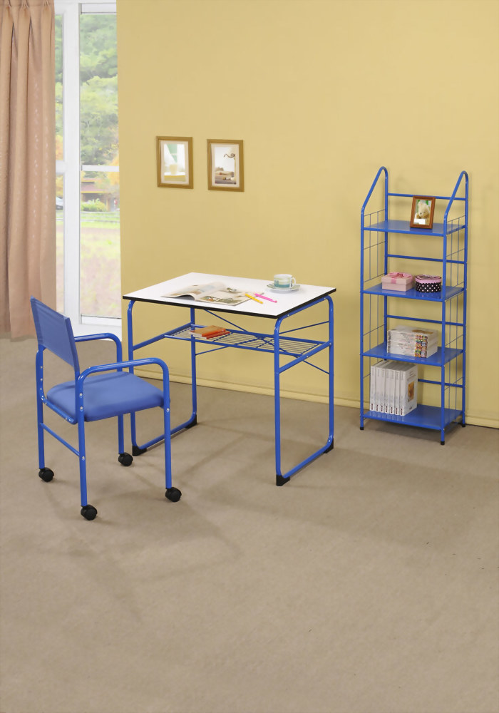 Student Desk And Chair Set W Bookshelf
