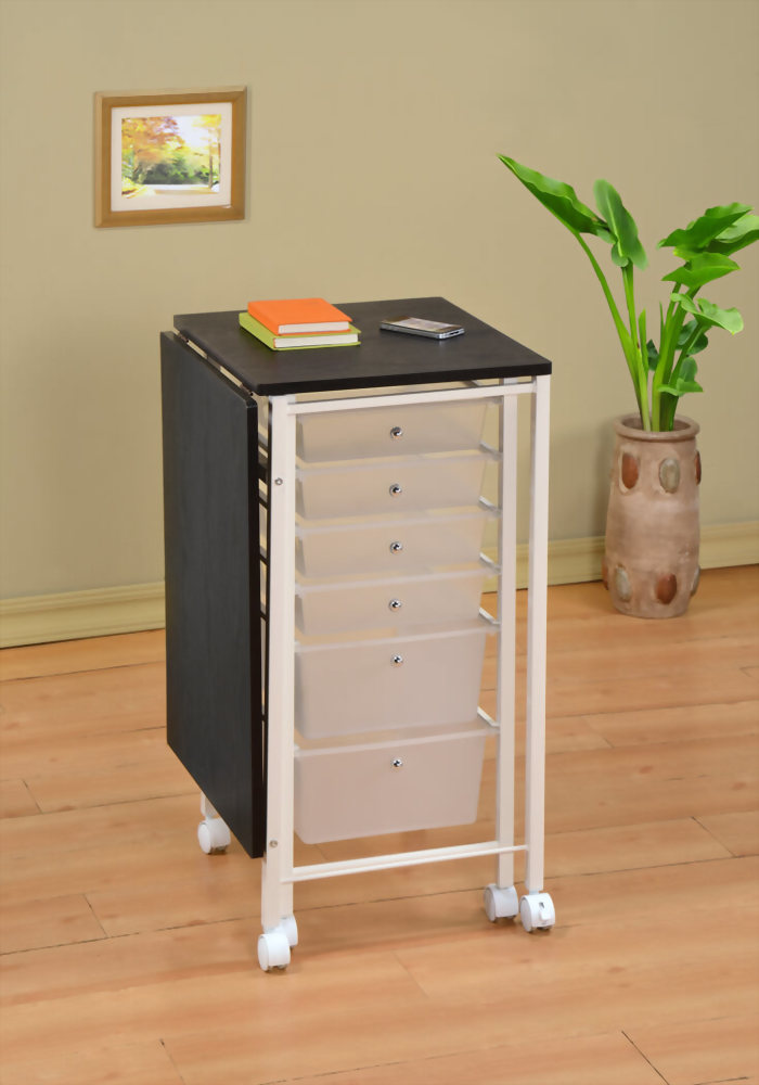 Foldable Student Desk W 4 Small Drawers