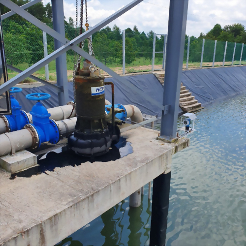 Hệ Thống bơm nước tràn cho bể dự phòng tại khu xử lý nước thải ở KCN Long Thanh – Đồng Nai