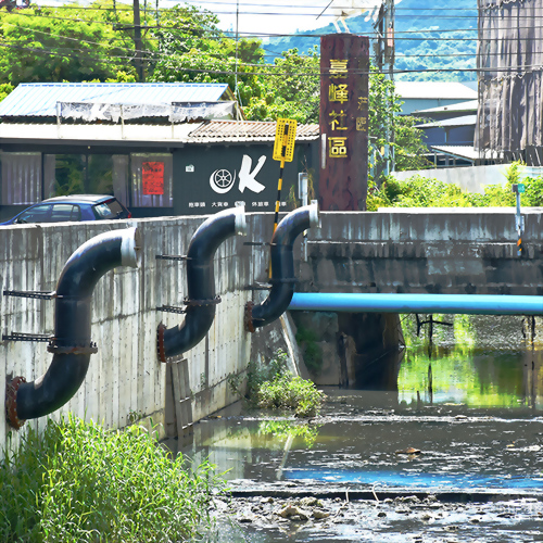 Flood Control Pumping Station in Kaohsiung, Taiwan Flood Control Pumping Station in Kaohsiung, Taiwan