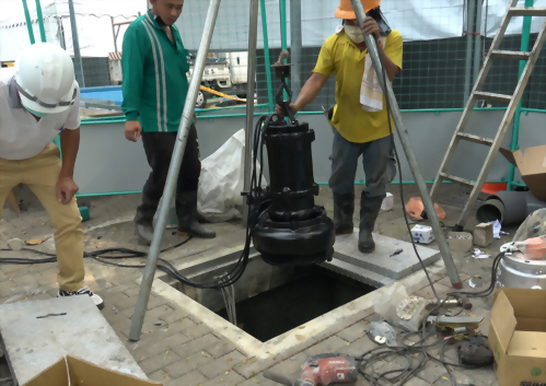 [媒體採訪] 颱風季節來了 東高雄易淹水區域獲贈沉水泵浦