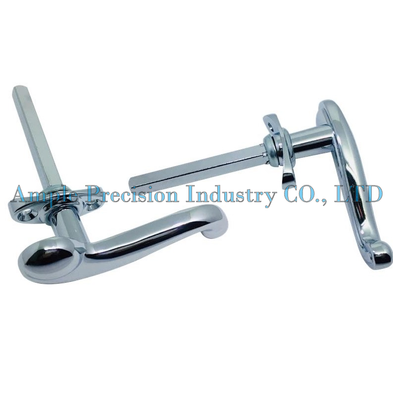 FORD MODEL A OUTSIDE DOOR HANDLE NON-LOCK CHROME FORDER AND CABRIOLET