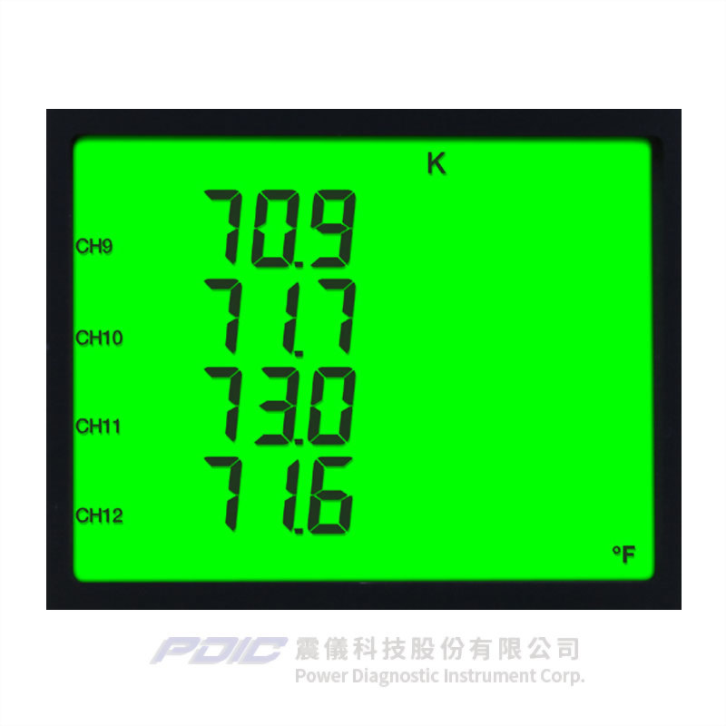 12通道資料記錄型熱電耦溫度計