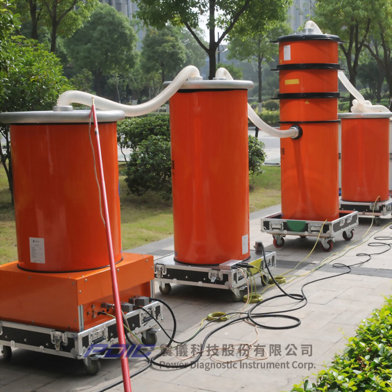 300kV高壓電纜阻尼交流電壓測試/局放測量/定位/分析系統