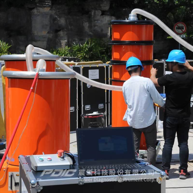 300kV高壓電纜阻尼交流電壓測試/局放測量/定位/分析系統