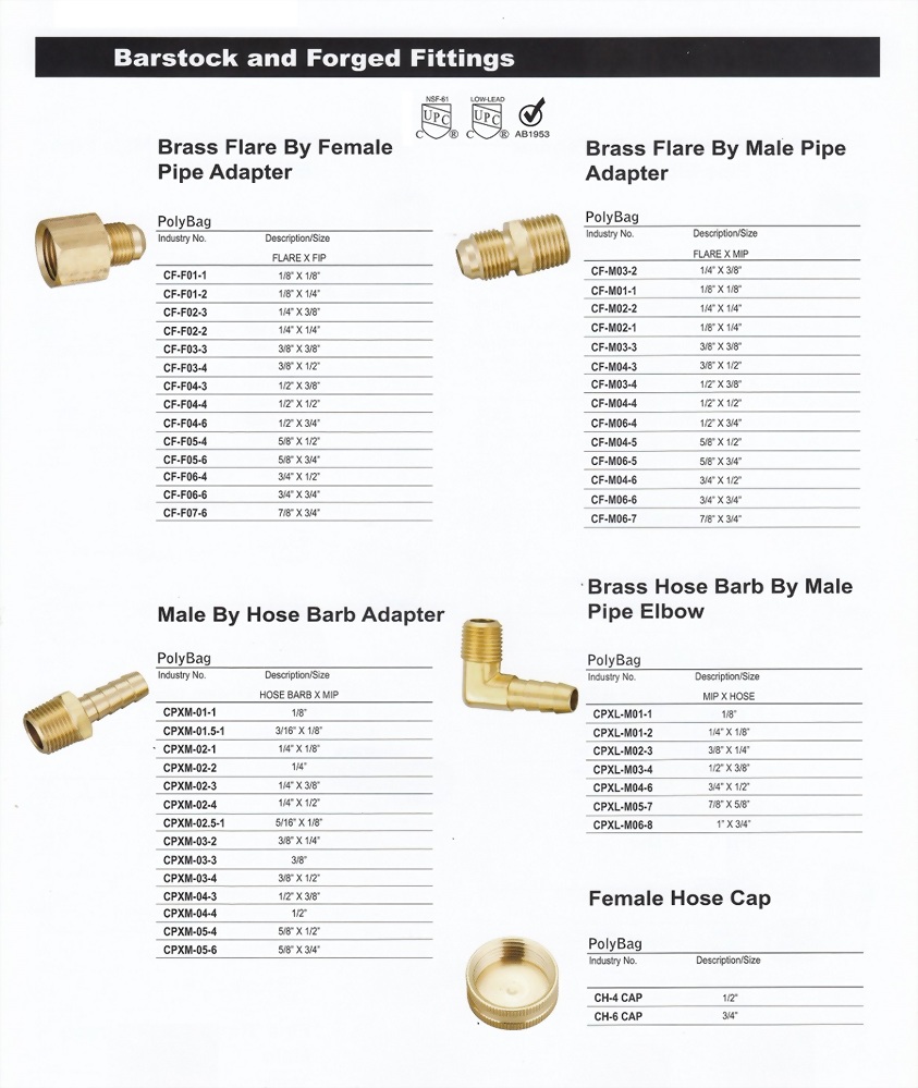 Plumbing Supplies- Plumbing Fittings, Barstock and Forged Fittings