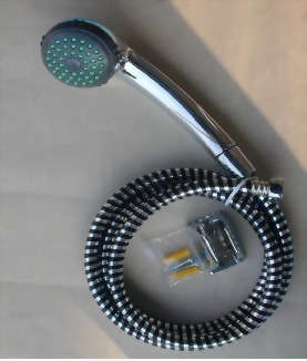 Chrome Plastic Handheld Shower Head Set 06602C-2