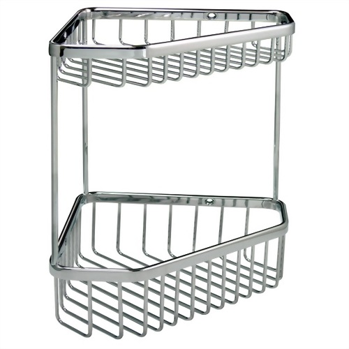 Accesorios de baño: cestas de alambre, capas dobles de latón