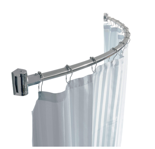Bathroom Accessories Shower Curtain Rod, Bathroom Shower Curtain Rod Curved