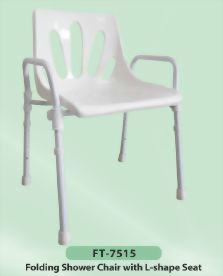 Folding Shower Chair with L-shape Seat