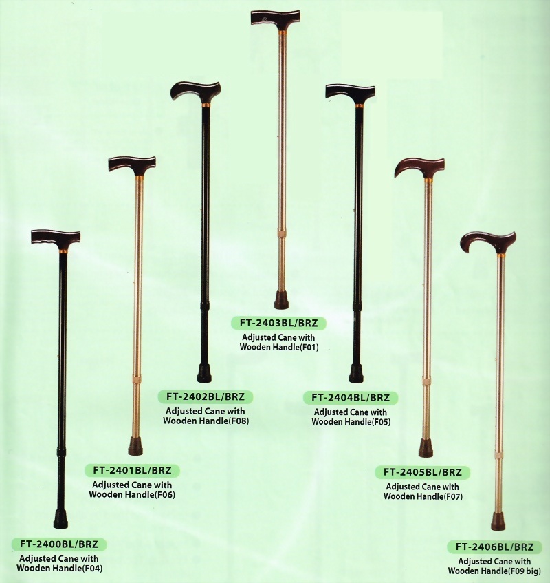 Adjusted Cane with Wooden Handle