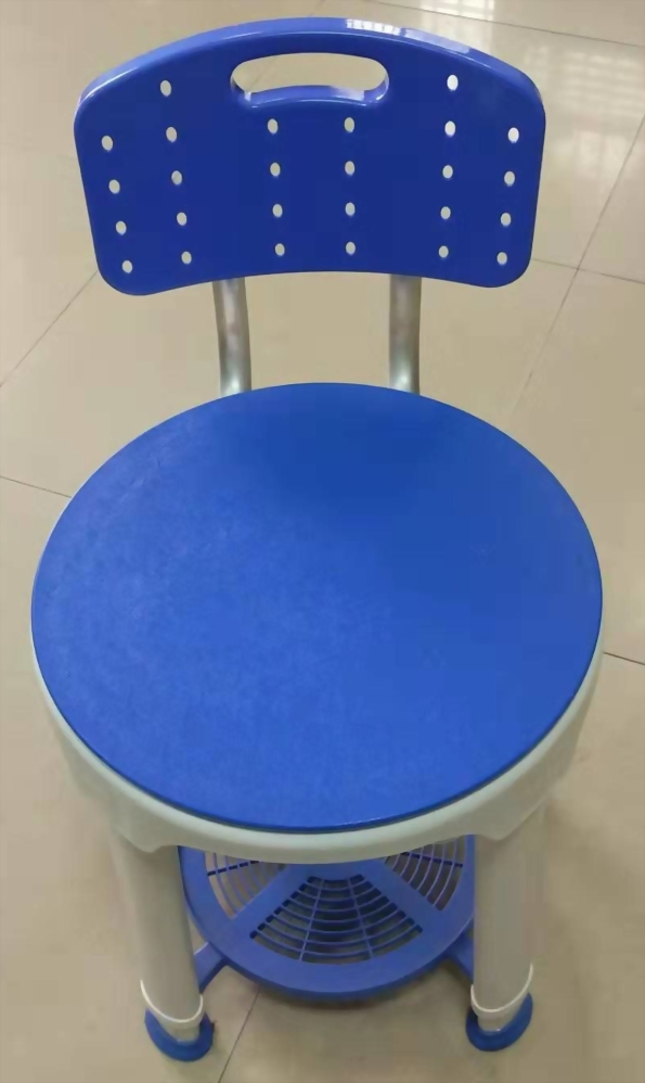 Detachable Plastic Stool with backrest