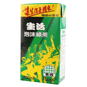 生活 泡沬綠茶 500CC 24入