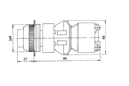 Illuminated Pushbutton Switches TLPB30-1OC