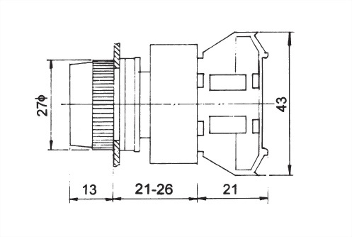 Pushbutton Switches APB22-1OC