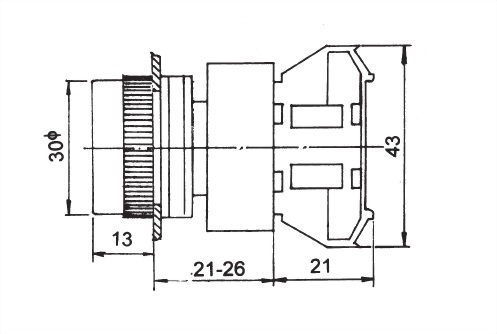 Pushbutton Switches APB25-1O